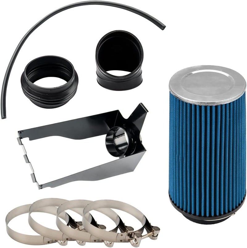AUTOSITY 4" Cold Air Intake System Kits w/Filter Aluminum 7.3L Diesel Kit Compatible with 1999-2003 F250 F350 Super Duty, 1999-2003 Excursuion 7.3L V8 (Blue) - Image 5